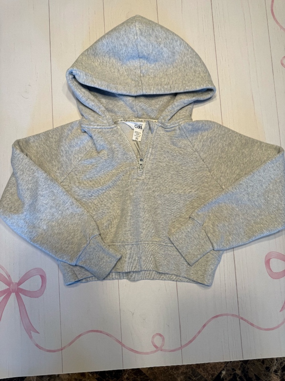 Athleta Girl All Day Half Zip Hoodie Size 7